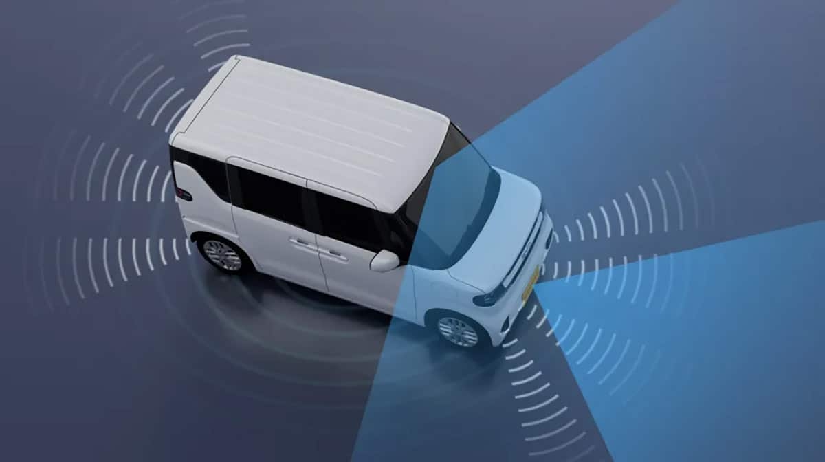 ภาพจำลองระบบช่วยขับ Level 2 และเซ็นเซอร์รอบคันของ BYD Racco