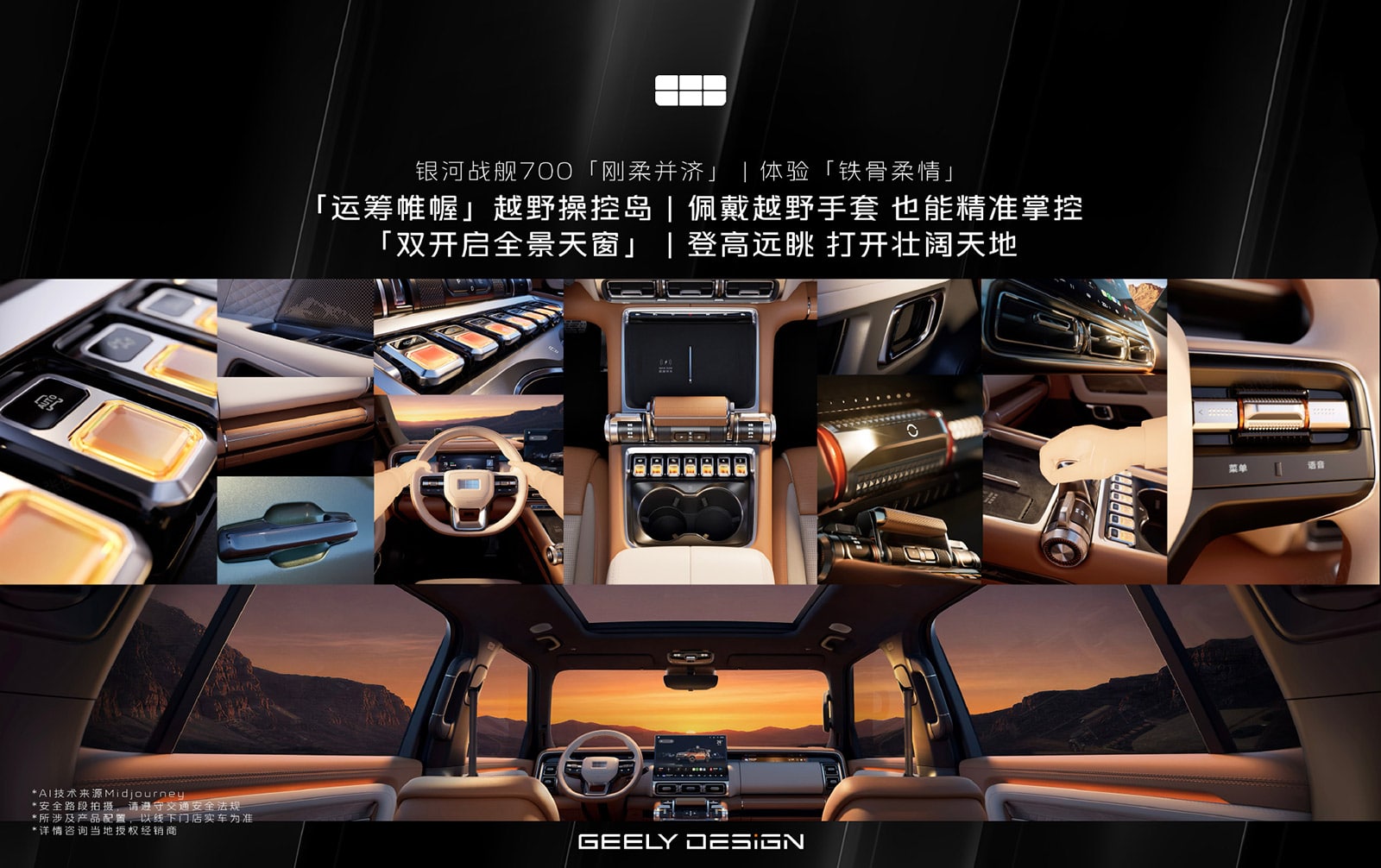รายละเอียดคอนโซลและสวิตช์ควบคุมออฟโรดของ Cruiser 700