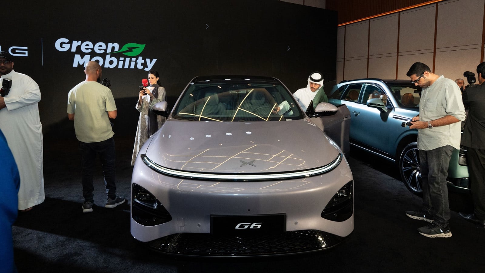 XPeng G6 จัดแสดงในงานเปิดตัวที่บาห์เรน