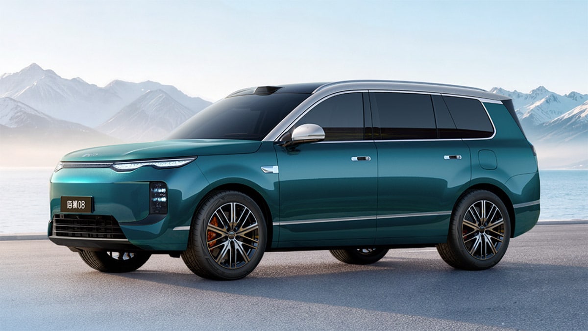 BYD Sealion 08 ตัวถังด้านข้าง สี Emerald
